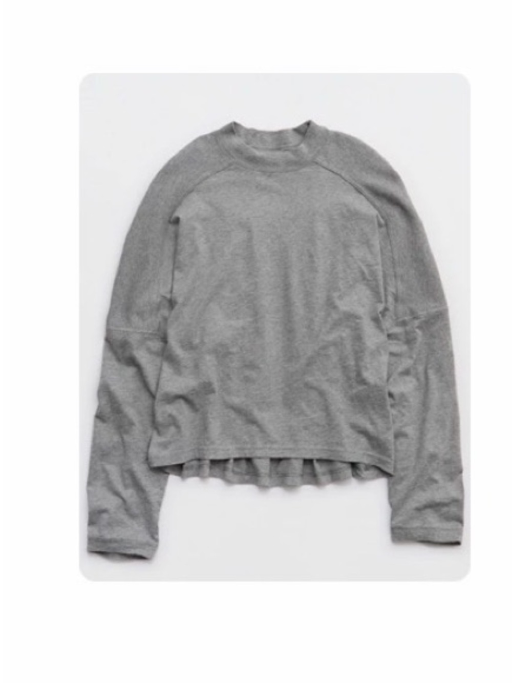Women's Lightweight Grey Crewneck tshirt American Eagle